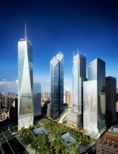 The future World Trade Center after construction.
